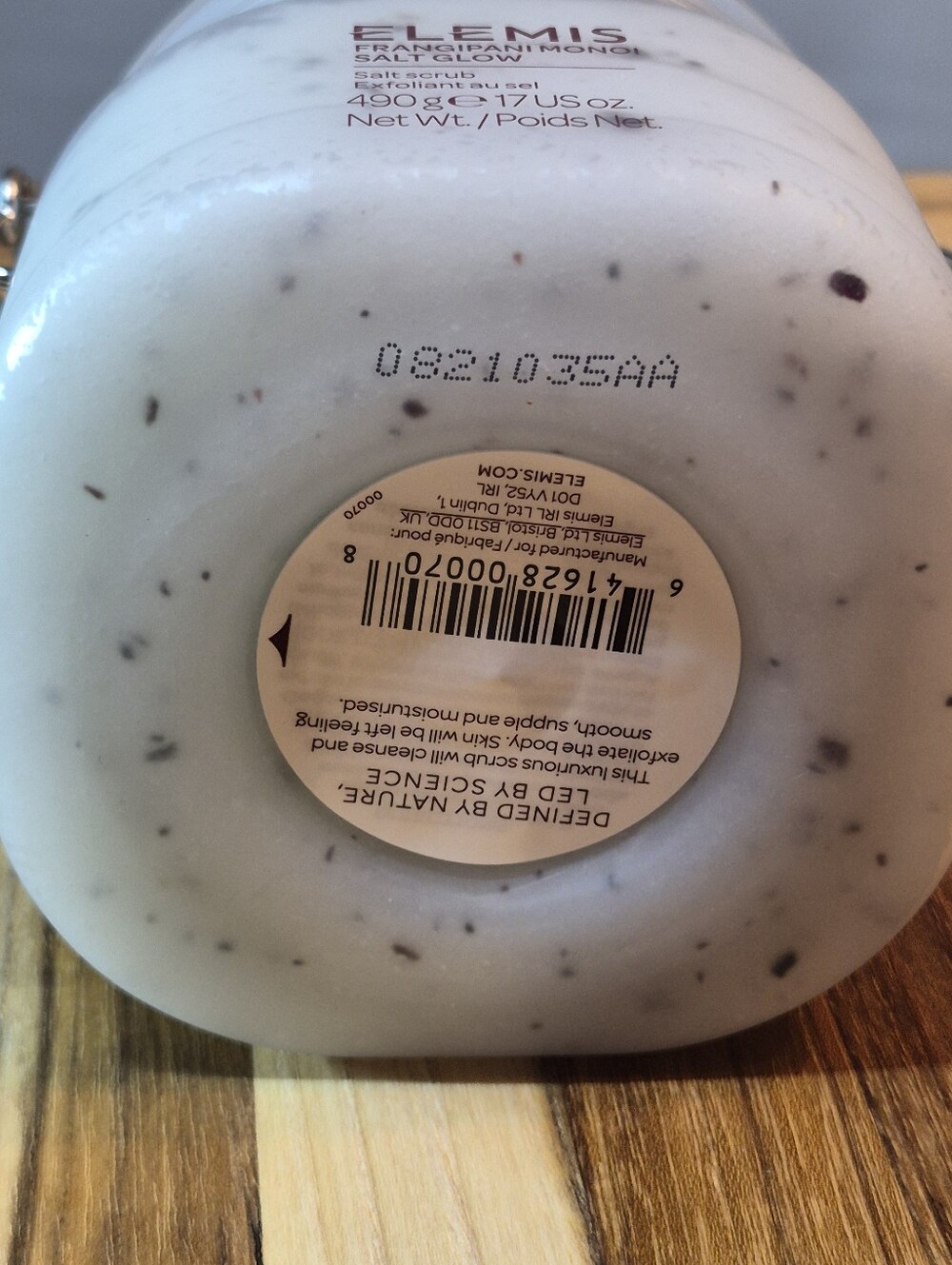 ELEMIS Frangipani Monoi Salt Glow Exfoliating Salt Scrub, 17oz (Full Size), New - Picture 9 of 9